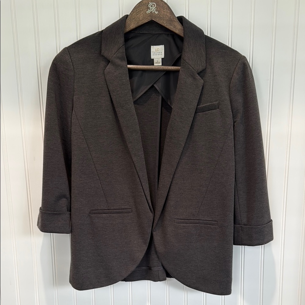 Women's Dark Grey Blazer Jacket